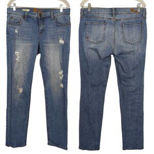 KUT from the Kloth Katy Boyfriend Jeans Women’s 10 Blue Distressed Mid Rise